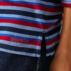 Women's Bayletta II 3/4 Sleeve Top  | Navy Multi Stripe