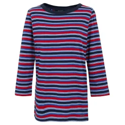 Women's Bayletta II 3/4 Sleeve Top  | Navy Multi Stripe