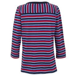 Women's Bayletta II 3/4 Sleeve Top  | Navy Multi Stripe