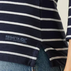 Women's Bayletta II 3/4 Sleeve Top | Navy White Stripe