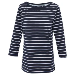 Women's Bayletta II 3/4 Sleeve Top | Navy White Stripe