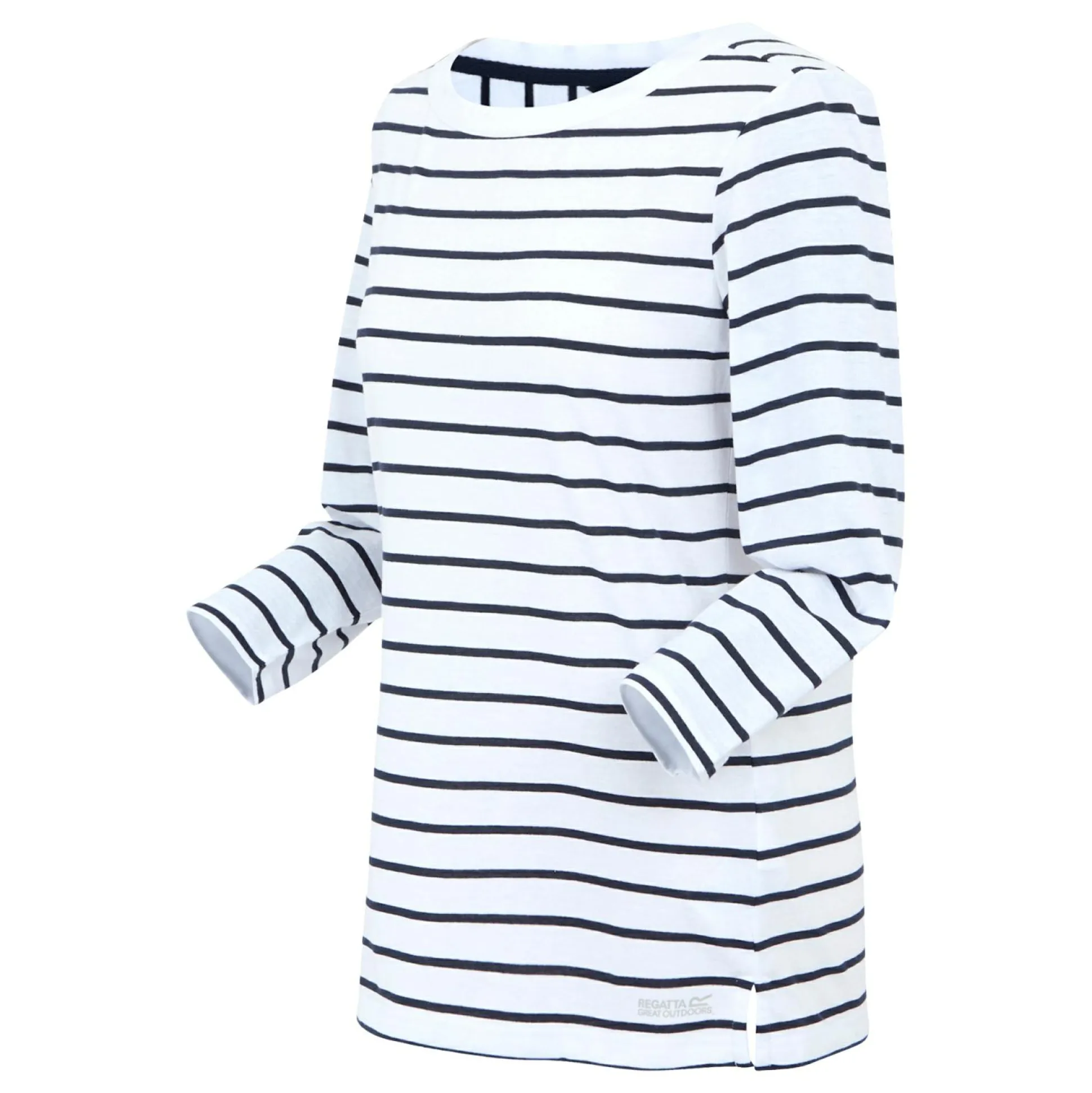 Women's Bayletta II 3/4 Sleeve Top | White Navy Stripe
