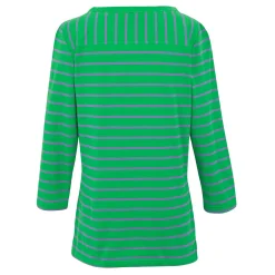Women's Bayletta II 3/4 Sleeve Top | Island Green Paisley Purple Stripe