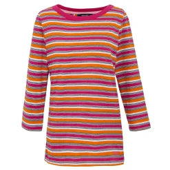 Women's Bayletta II 3/4 Sleeve Top | Pink Fusion Multi Stripe