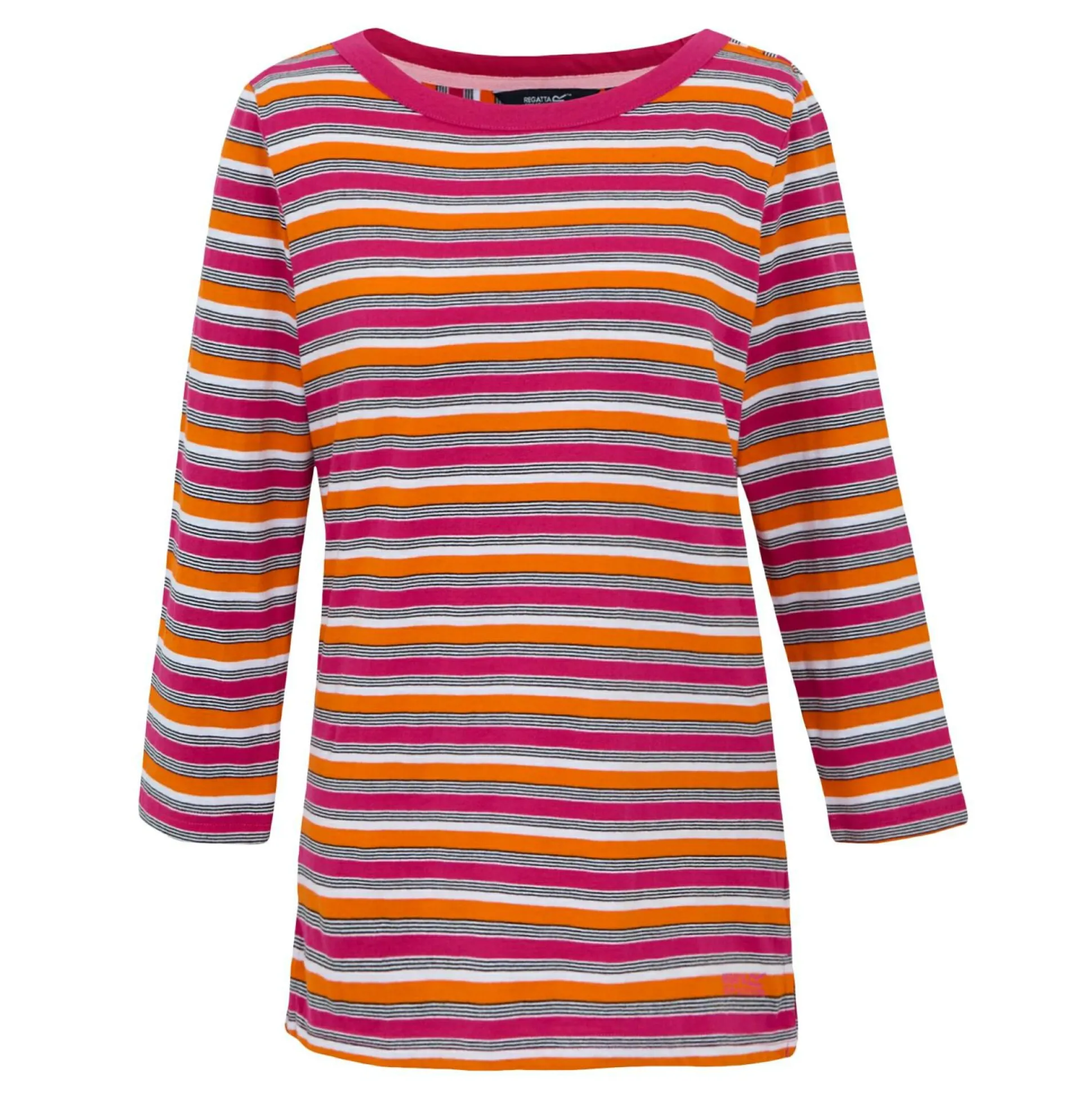 Women's Bayletta II 3/4 Sleeve Top | Pink Fusion Multi Stripe