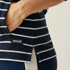 Women's Bayletta II Full Zip Hoody | Navy White Stripe