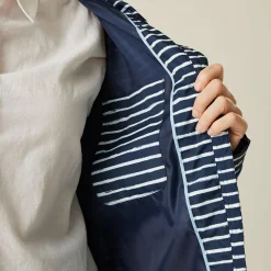 Women's Bayletta II Waterproof Jacket | Navy White Painterly Stripe