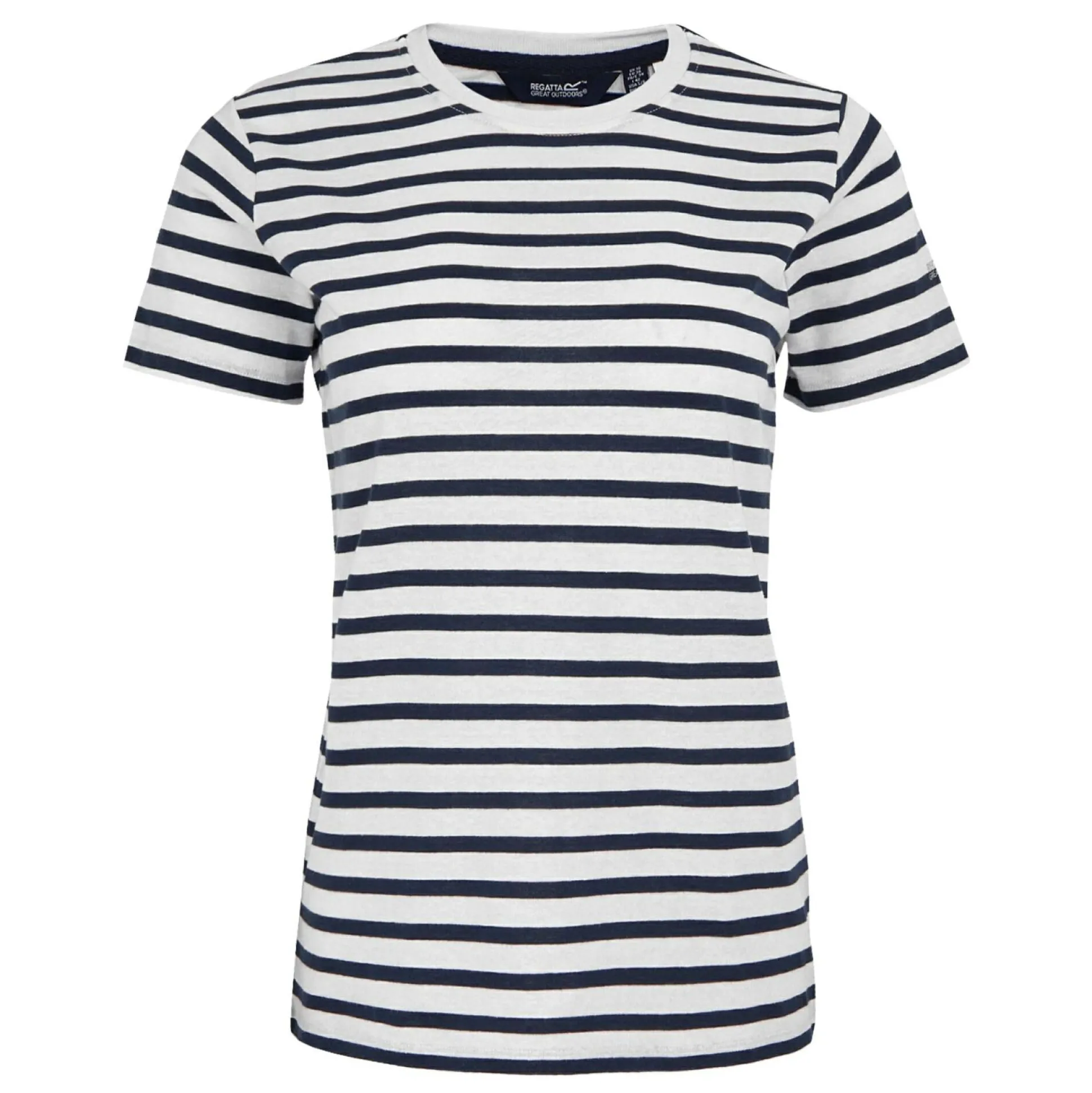 Women's Bayletta Short Sleeve T-Shirt | White Navy Stripe