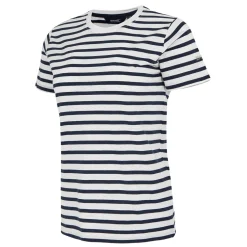Women's Bayletta Short Sleeve T-Shirt | White Navy Stripe