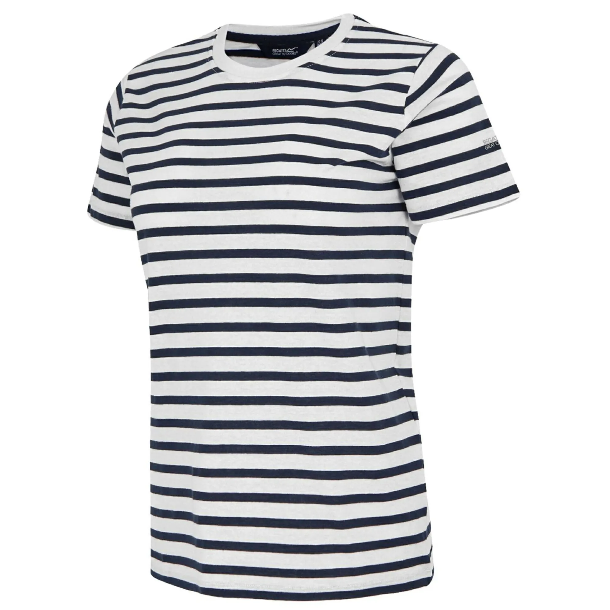 Women's Bayletta Short Sleeve T-Shirt | White Navy Stripe