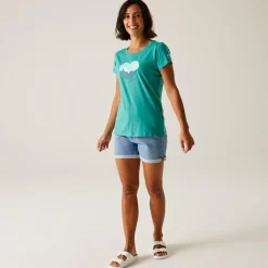 Women's Breezed V T-Shirt | Turquoise