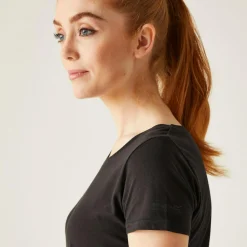 Women's Carlie Coolweave T-Shirt | Black