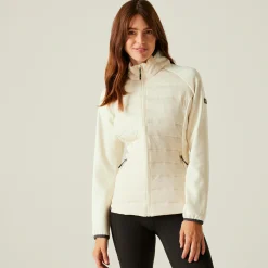 Women's Clumber V Hybrid Jacket | Light Vanilla Seal Grey