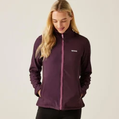 Women's Connie V Softshell Walking Jacket | Deep Plum Marl