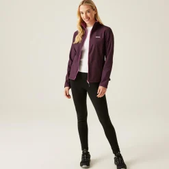 Women's Connie V Softshell Walking Jacket | Deep Plum Marl
