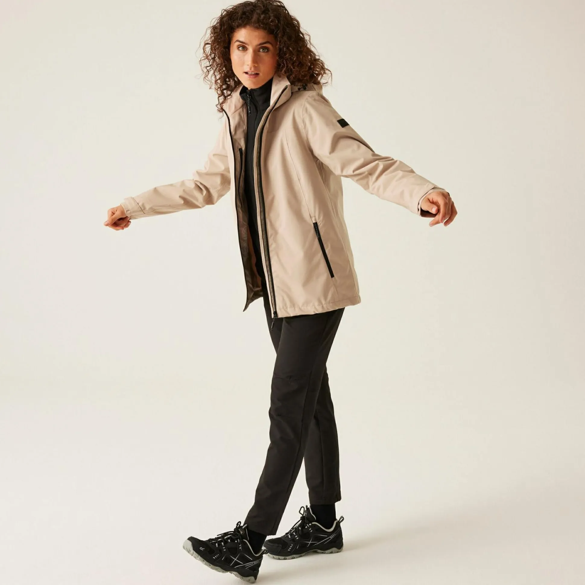 Women's Coriver 3-in-1 Jacket | Warm Taupe Black Inner