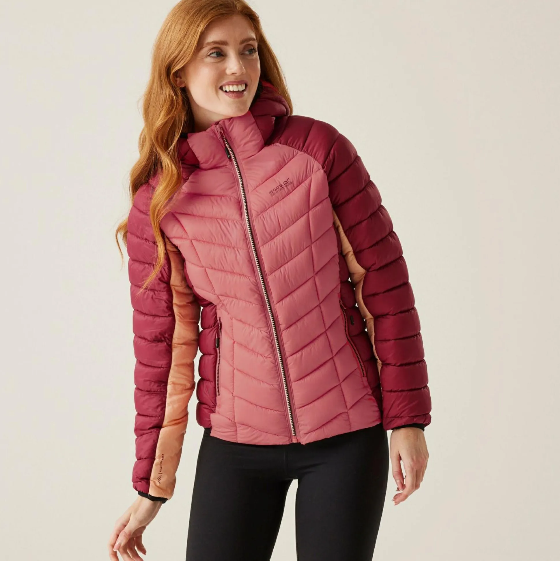Women's Dalent Quilted Hooded Jacket | Rumba Red Mineral Red