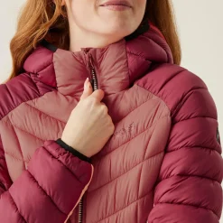 Women's Dalent Quilted Hooded Jacket | Rumba Red Mineral Red