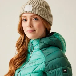 Women's Dalent Quilted Hooded Jacket | Rain Forest Dusty Green
