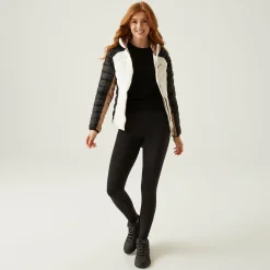 Women's Dalent Quilted Hooded Jacket | Black Blanc De Blanc