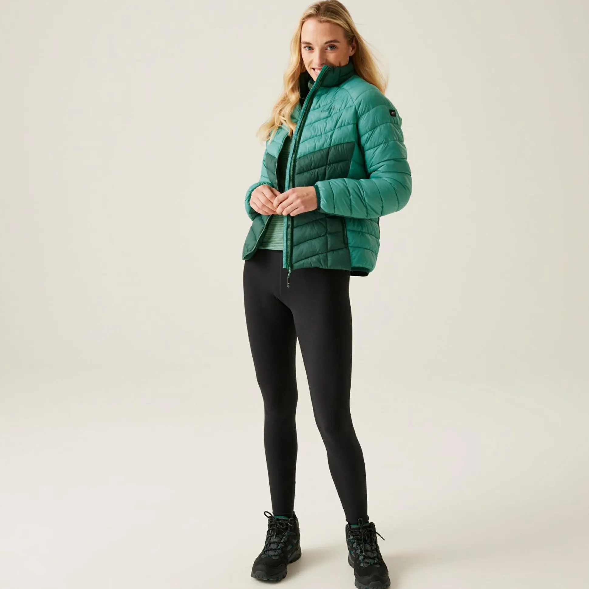 Women's Dalent Quilted Jacket | Dusty Green Rain Forest Green