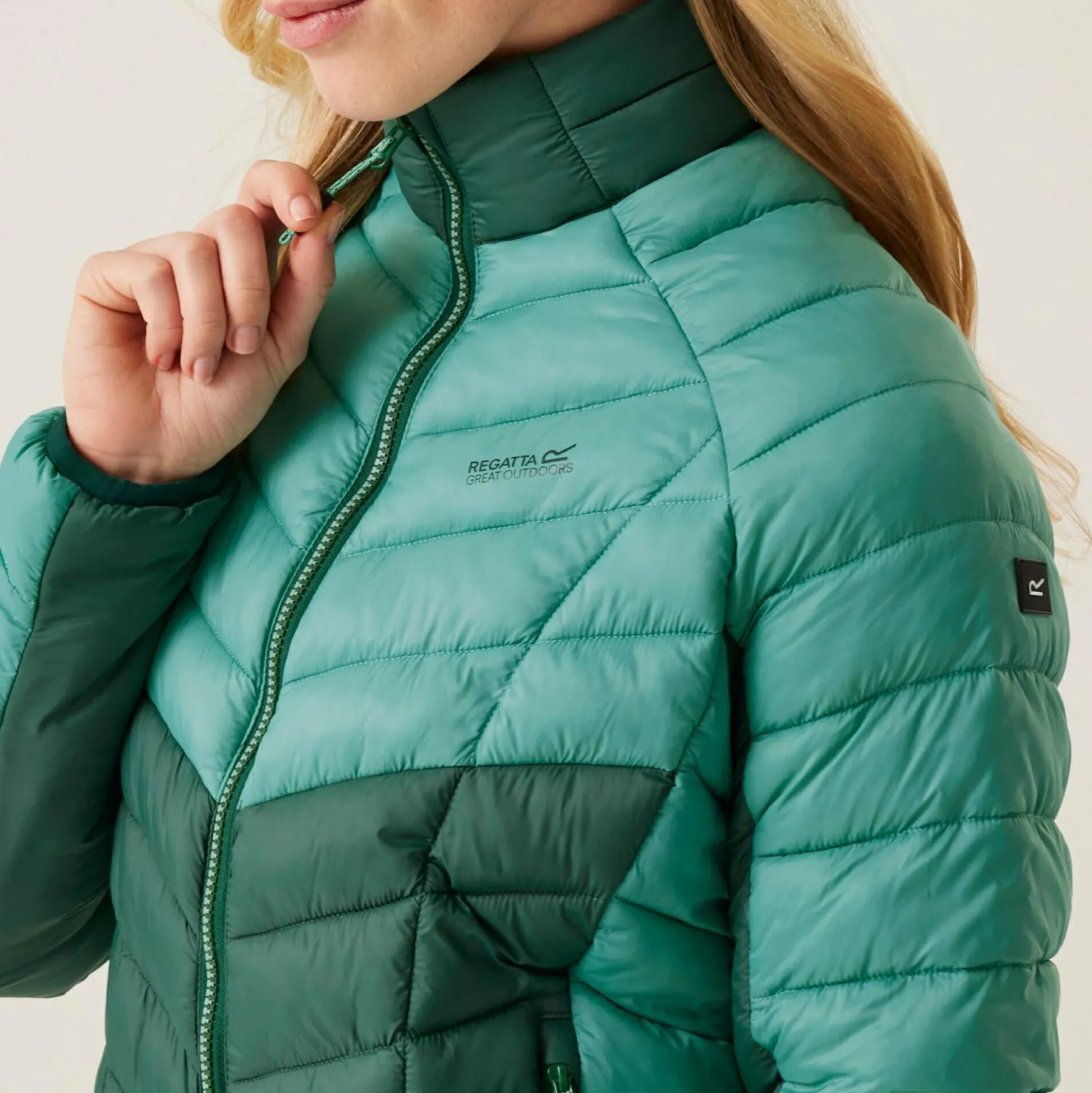 Women's Dalent Quilted Jacket | Dusty Green Rain Forest Green