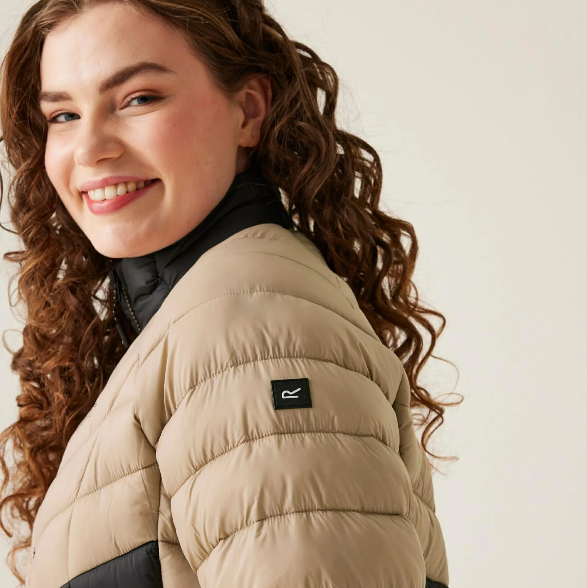 Women's Dalent Quilted Jacket | Warm Taupe Black