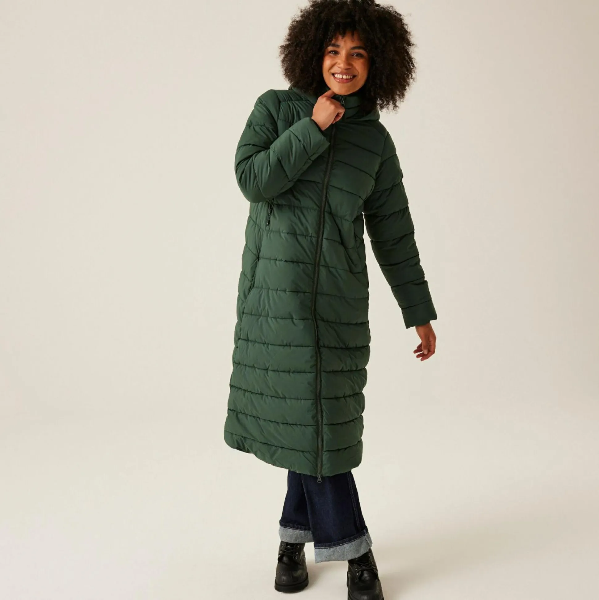 Women's Elender Baffled Jacket | Darkest Spruce