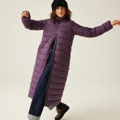 Women's Elender Baffled Jacket | Deep Plum