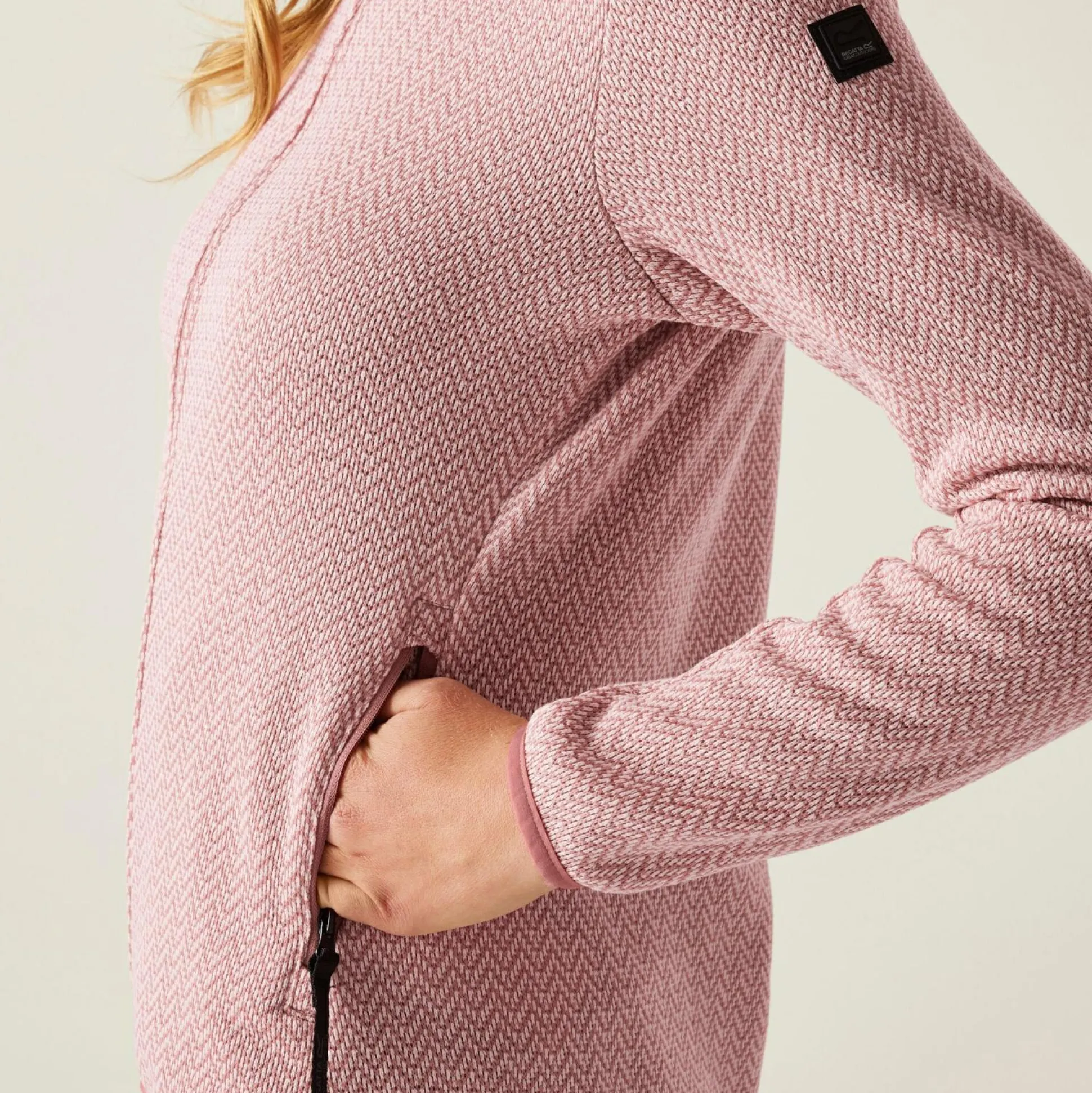 Women's Elzie Full Zip Fleece | Dusty Rose