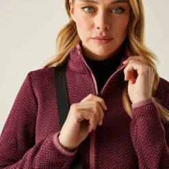 Women's Elzie Full Zip Fleece | Dark Pimento