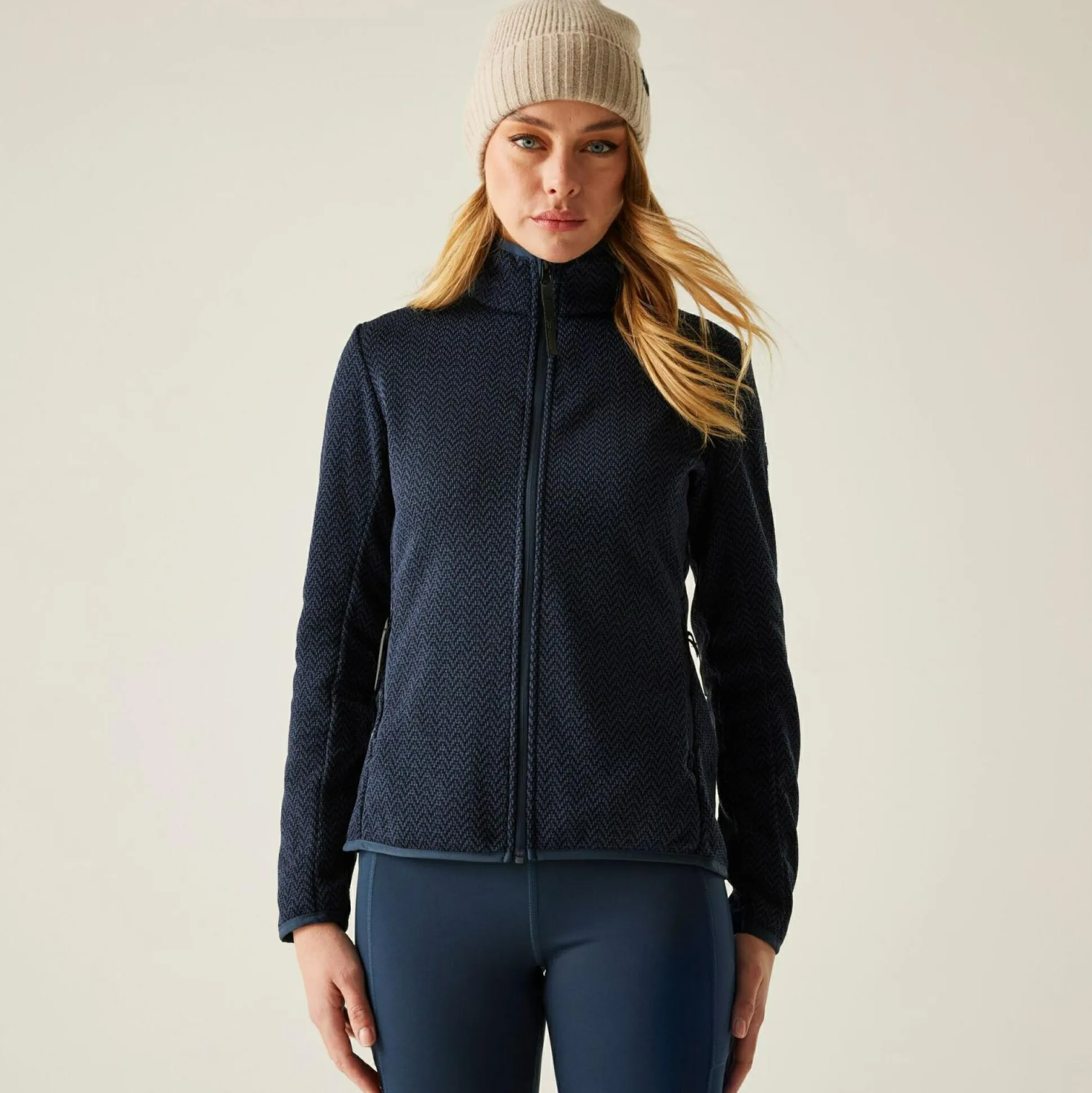 Women's Elzie Full Zip Fleece | Navy Blue