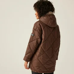 Women's Emila Quilted Jacket | Dark BrownWarm Taupe