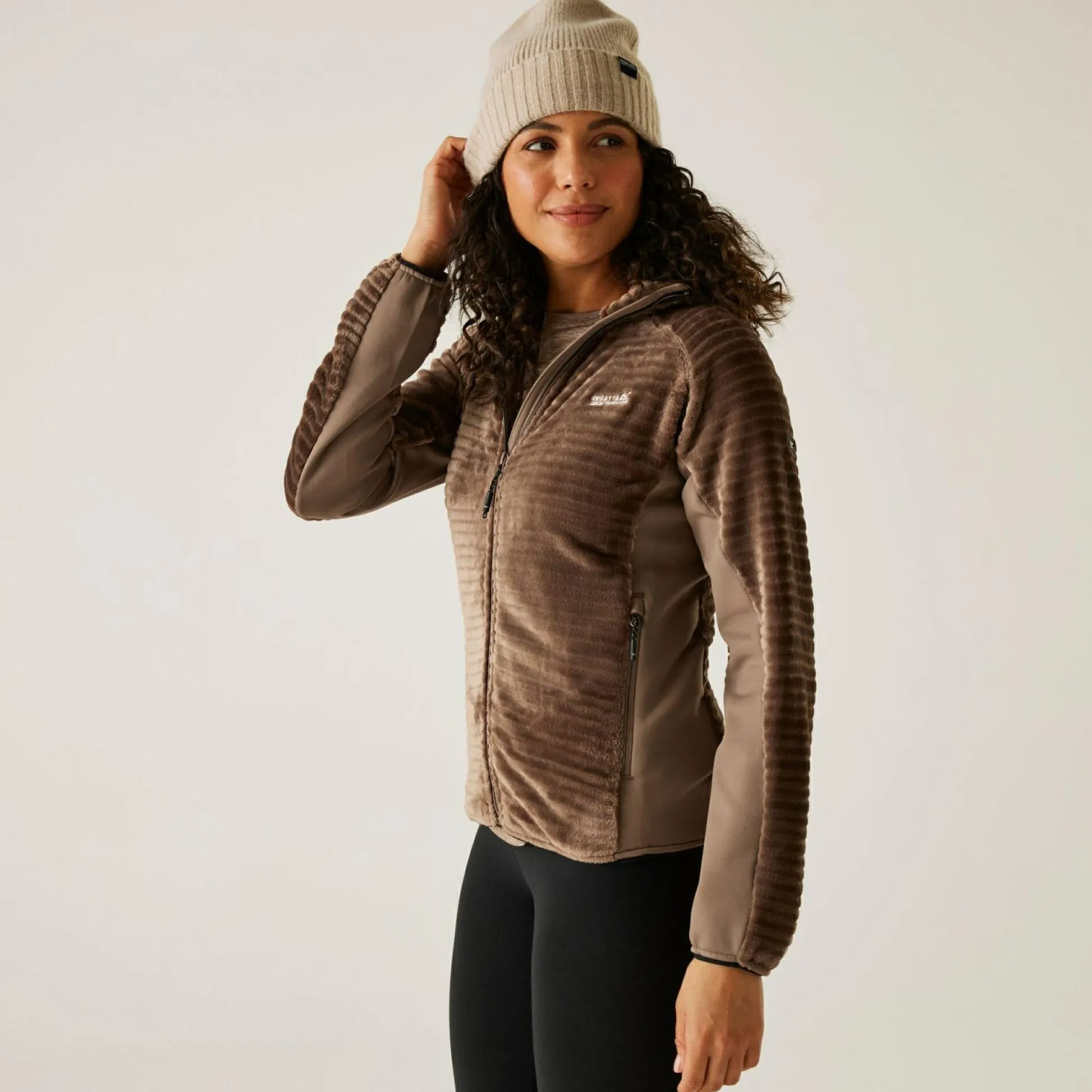 Women's Endra Hooded Fleece | Brown