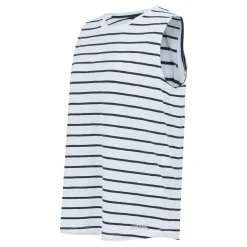 Women's Fariene Sleeveless Top | White Navy Stripe