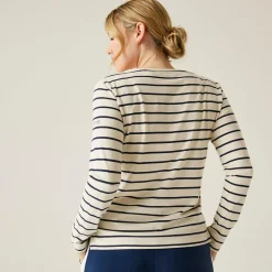 Women's Federica II Long Sleeved T-Shirt | Light Vanilla Navy