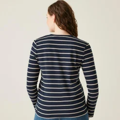 Women's Federica II Long Sleeved T-Shirt | Navy Light Vanilla