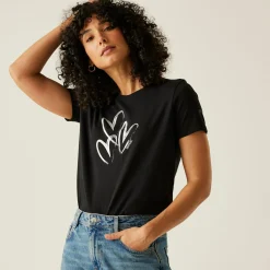 Women's Filandra VX T-Shirt | Black Foil Heart
