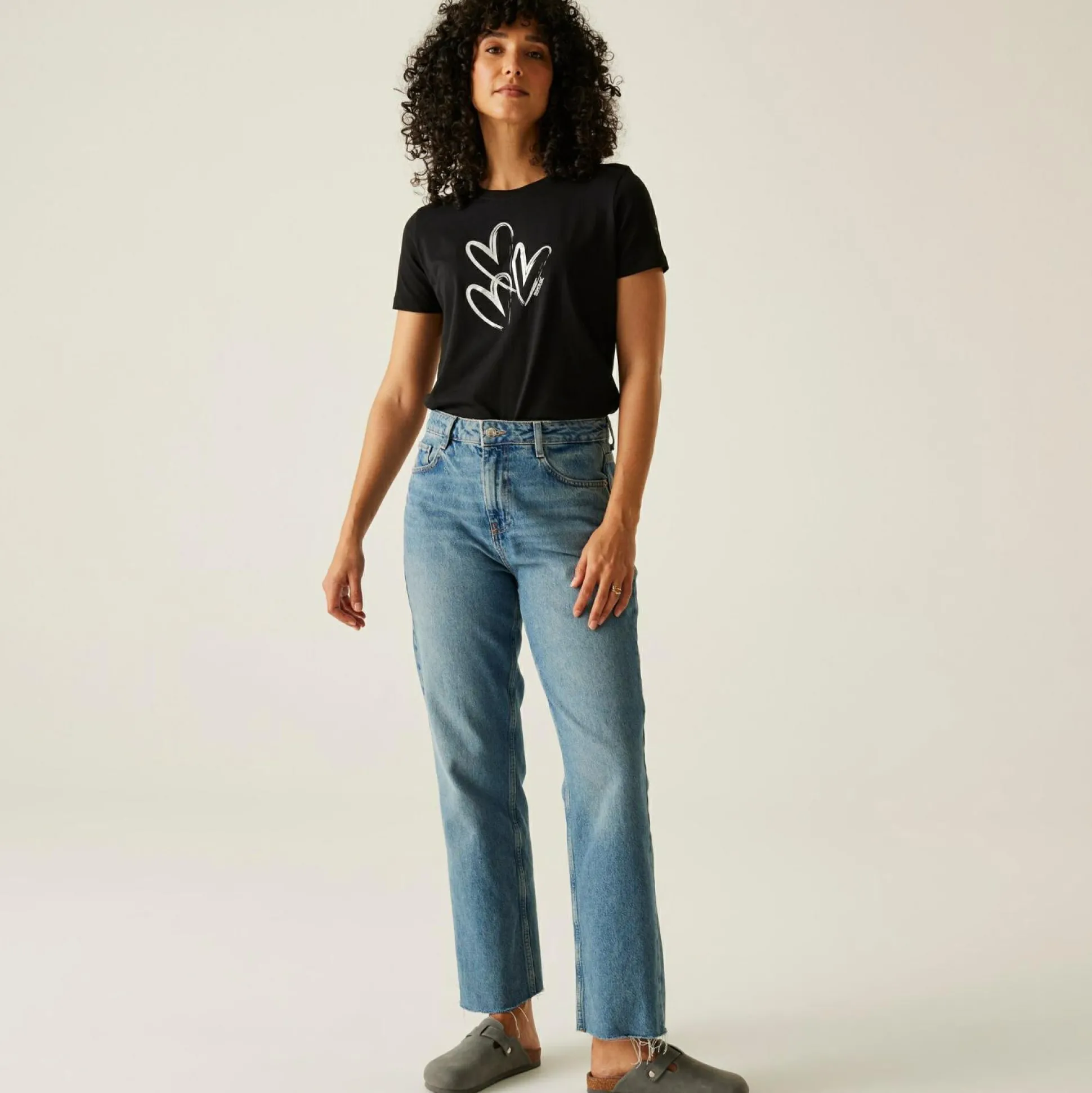 Women's Filandra VX T-Shirt | Black Foil Heart