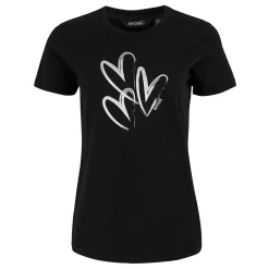 Women's Filandra VX T-Shirt | Black Foil Heart