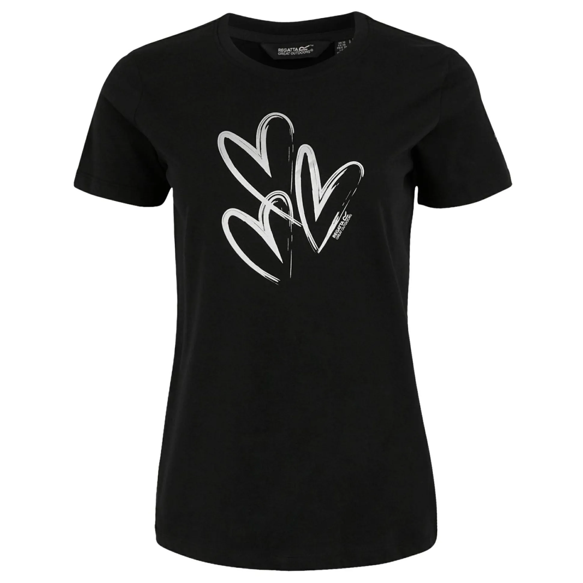 Women's Filandra VX T-Shirt | Black Foil Heart