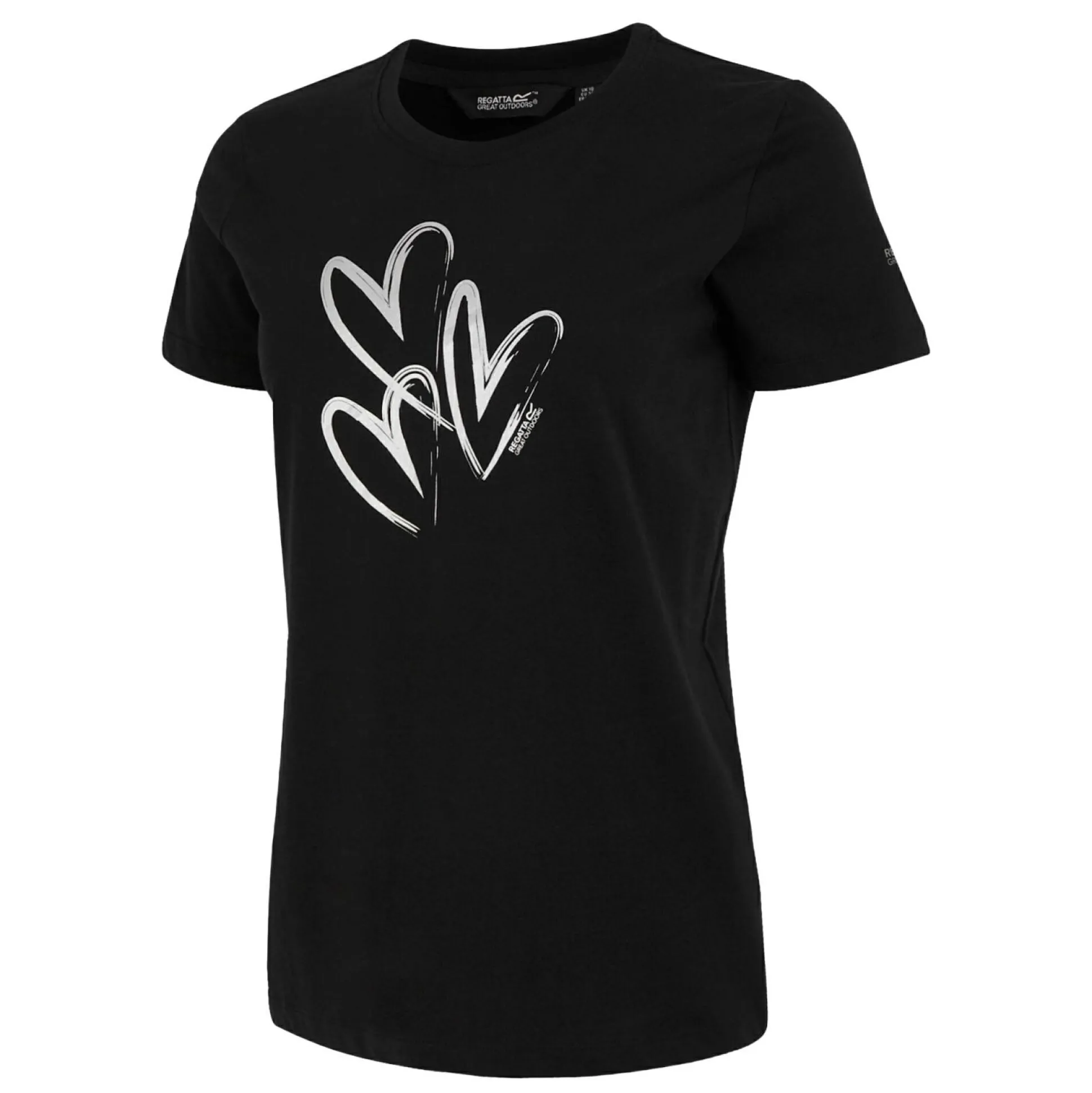 Women's Filandra VX T-Shirt | Black Foil Heart