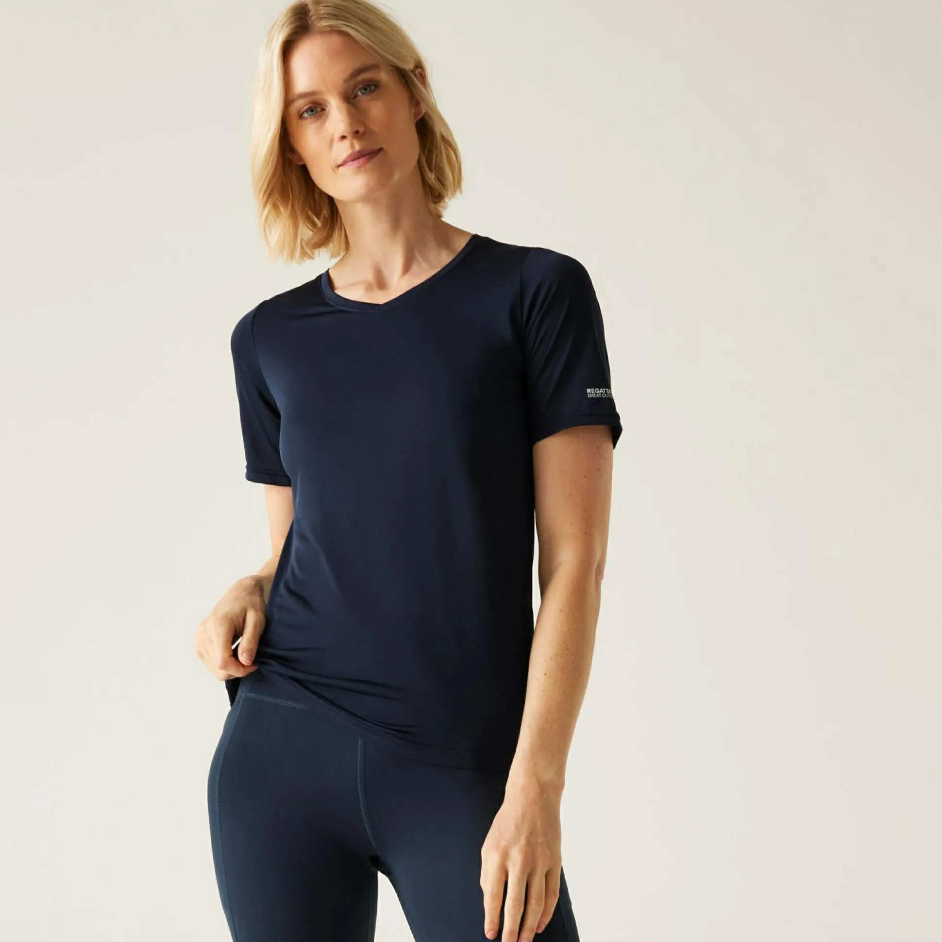 Women's Fingal II V-Neck T-Shirt | Navy