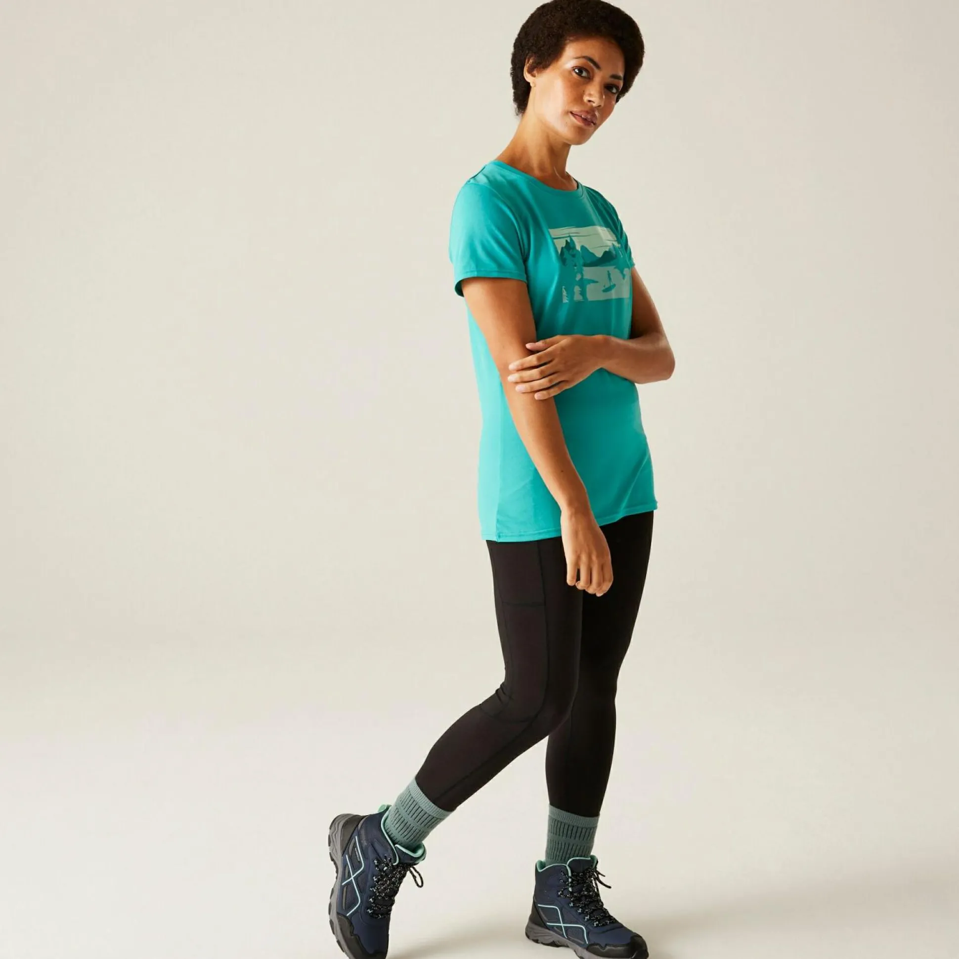Women's Fingal Stretch T-Shirt | Turquoise