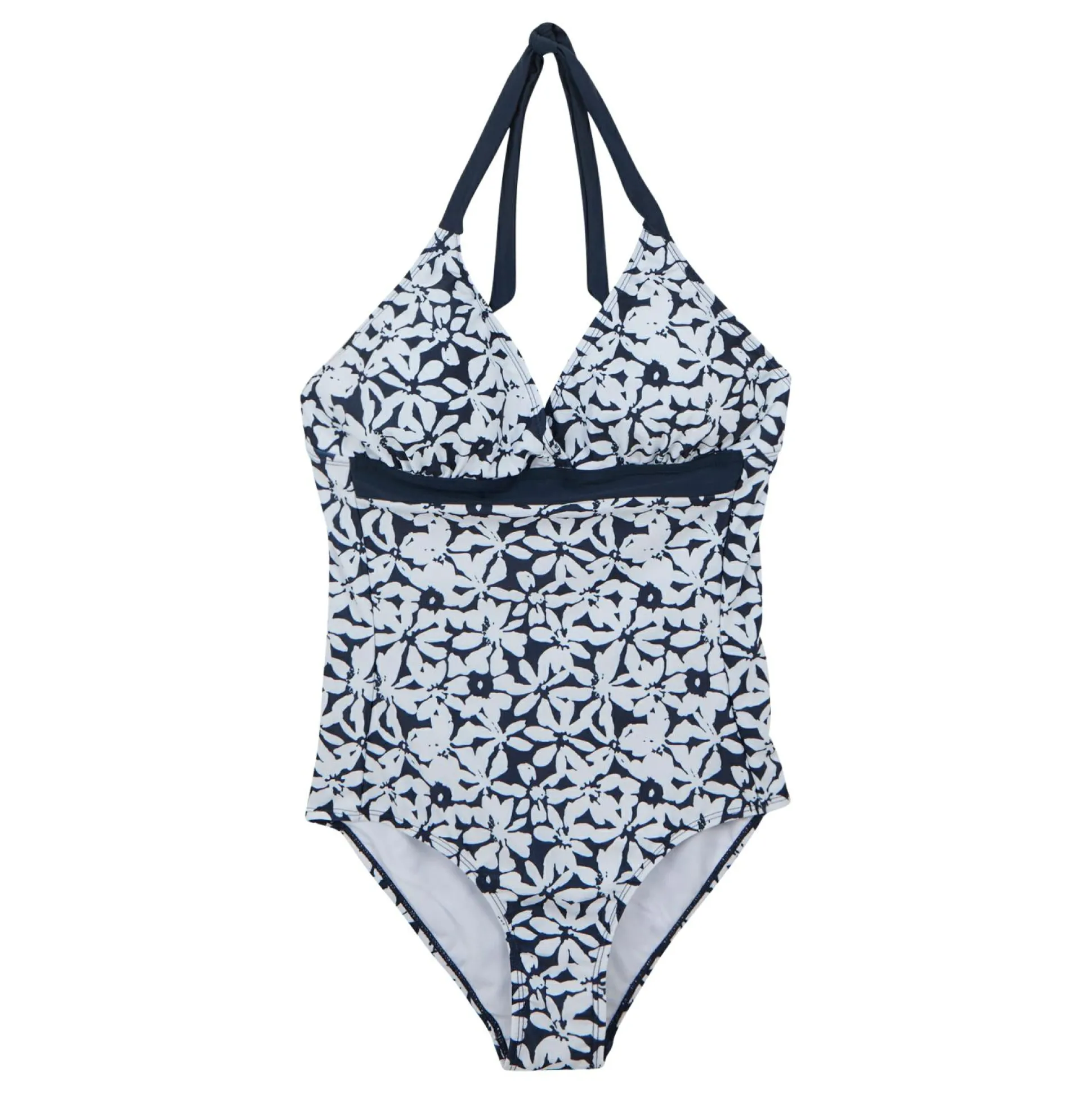 Women's Flavia II Swimsuit | Navy White Large Floral