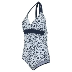 Women's Flavia II Swimsuit | Navy White Large Floral