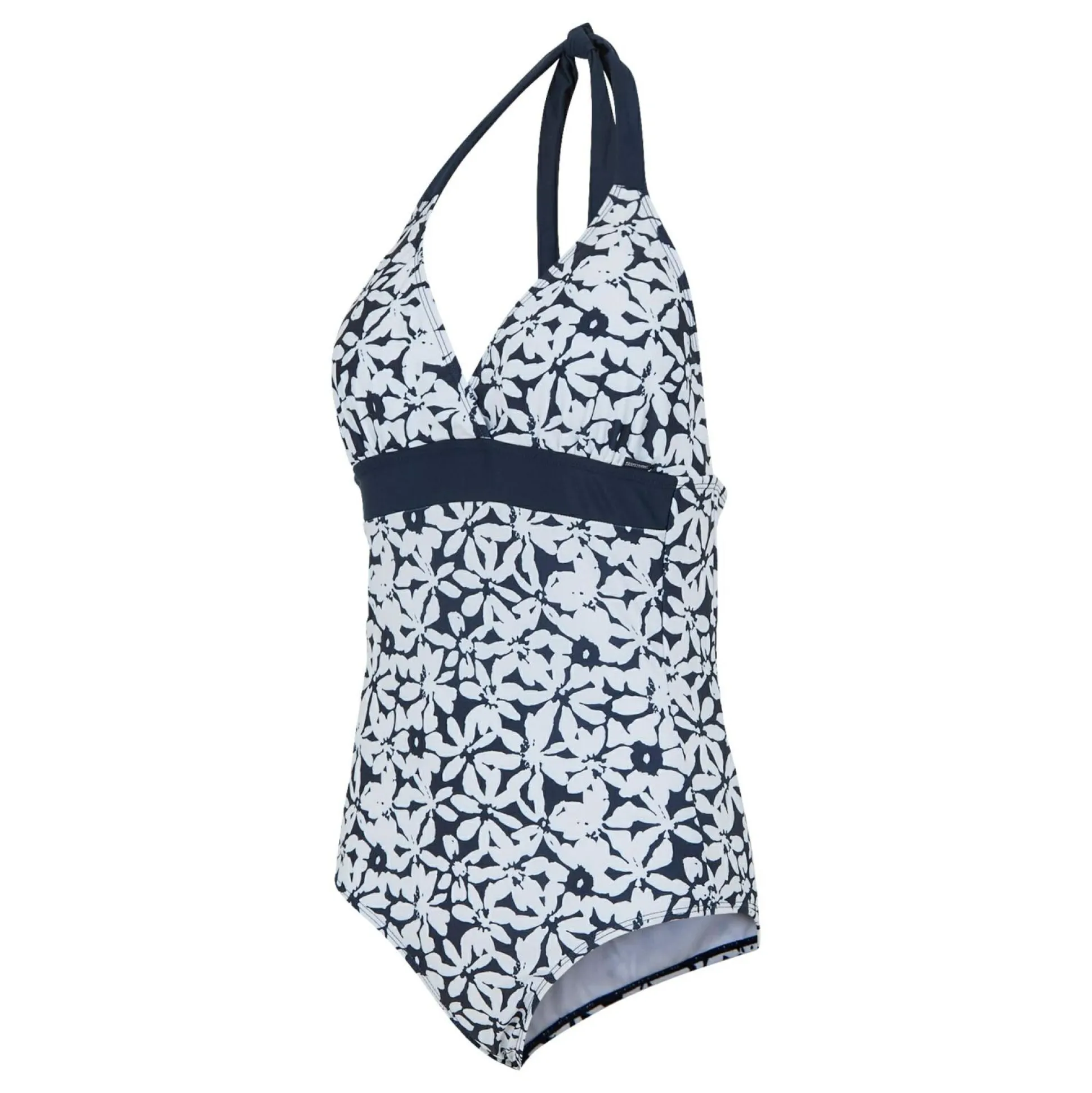Women's Flavia II Swimsuit | Navy White Large Floral
