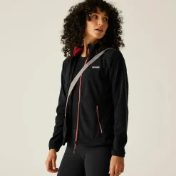 Women's Floreo IV Full Zip Fleece | Black Peach Bloom