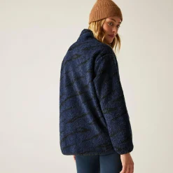 Women's Frankie Borg Half Zip Fleece | Navy Blue
