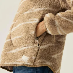 Women's Frankie Borg Half Zip Fleece | Beige